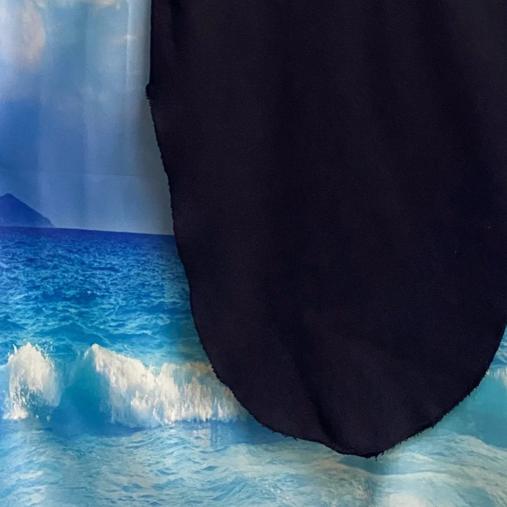 Frank & Eileen DONEGAL Unforgettable Tie Waist Skirt TRIPLE FLEECE Size: M Black - Picture 7 of 16